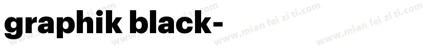graphik black字体转换